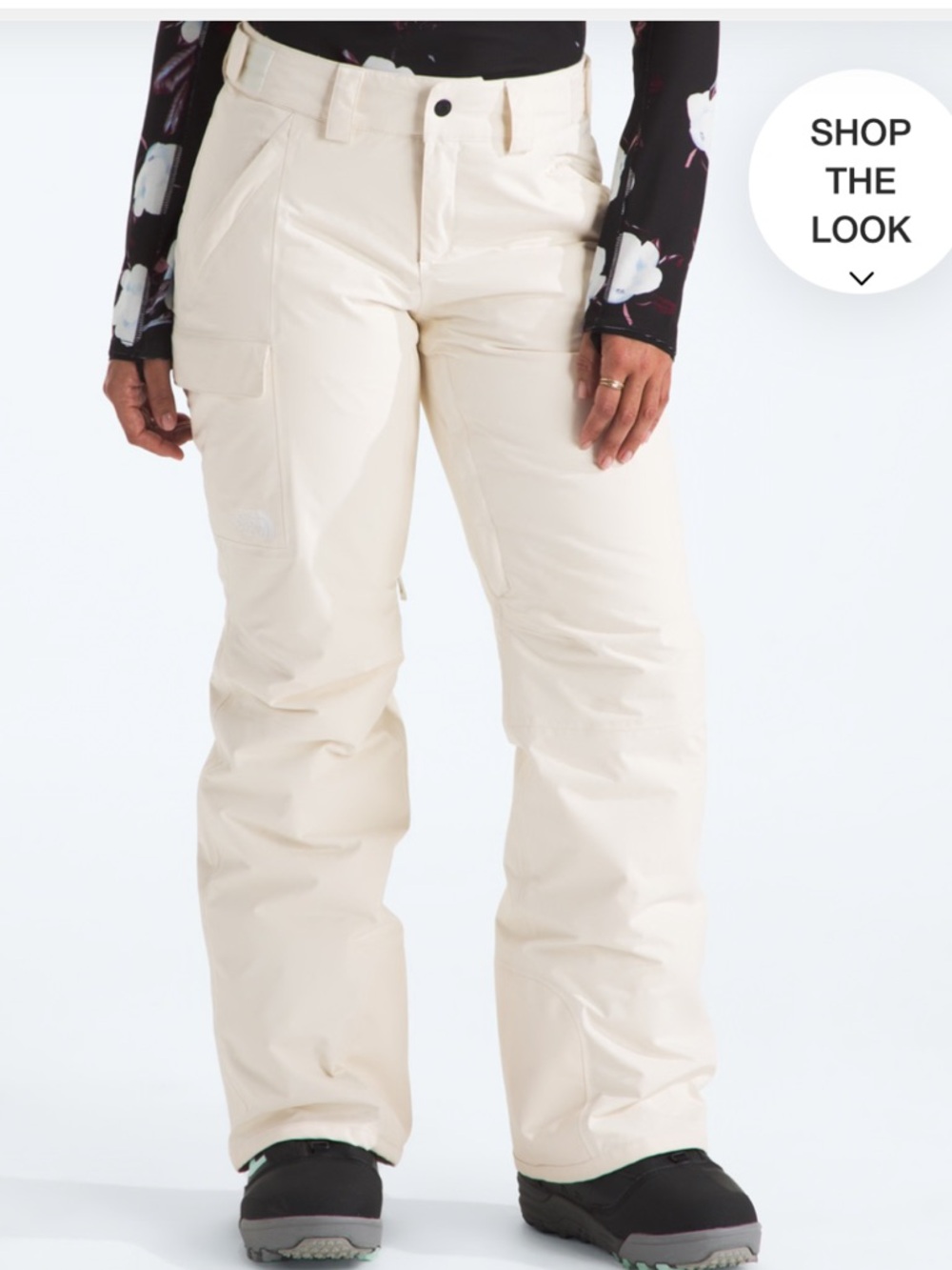 The North Face White Dune Women's Freedom Insulated Pants.Size S